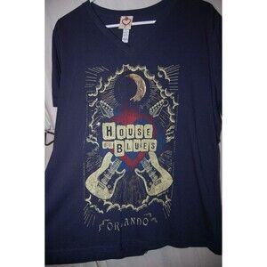 House of Blues Orlando Shirt Celestial Guitar Design Sz XL